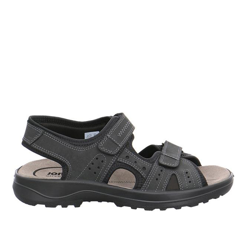 Jomos Jomos 50860312000 Ανατομικό Δερμάτινο Comfort Πέδιλο Μαύρο